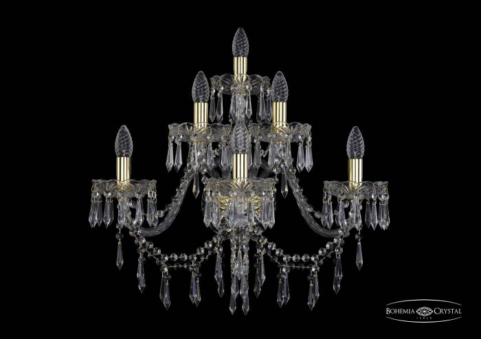 Настенное бра Bohemia 1403 1403B/3+2+1/240/XL/G