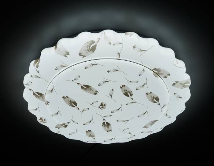 Потолочный светодиодный светильник Ambrella Orbital Design F144 WH BR 96W D500