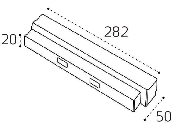 Блок питания 200W для шинопровода системы ATOM Italline IT012-5043 black