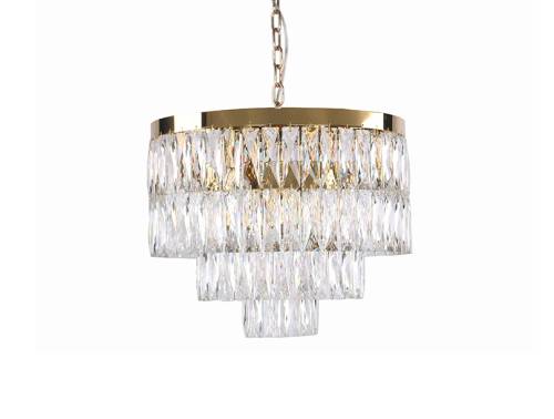 Подвесная хрустальная люстра 10120 Newport 10128/S gold