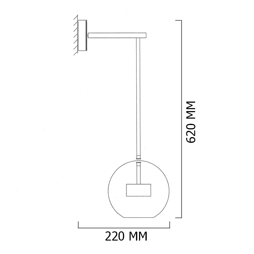 Настенное бра ImperiumLoft Bubble-B-Wall01 345213-26