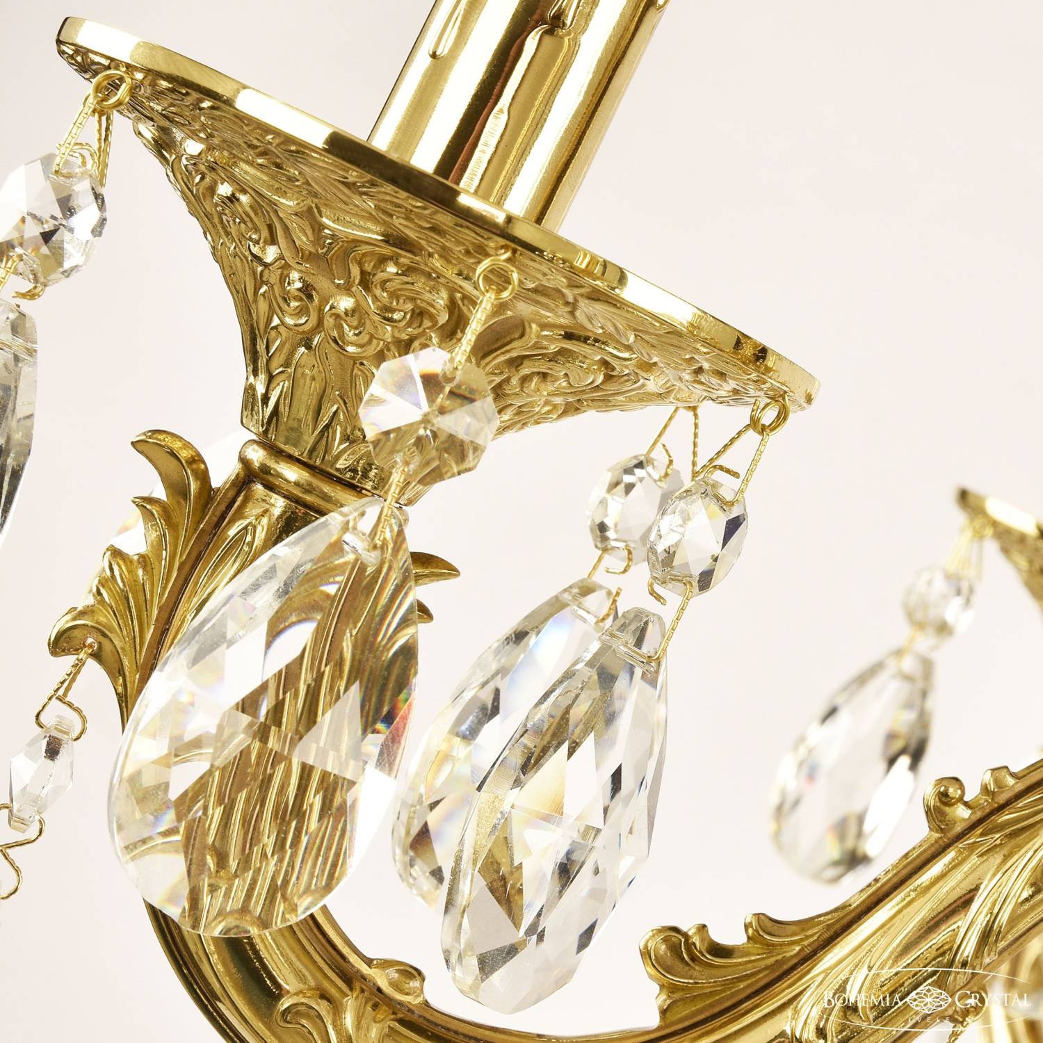 Подвесная хрустальная люстра 7101 Bohemia 71301/5/175 B G