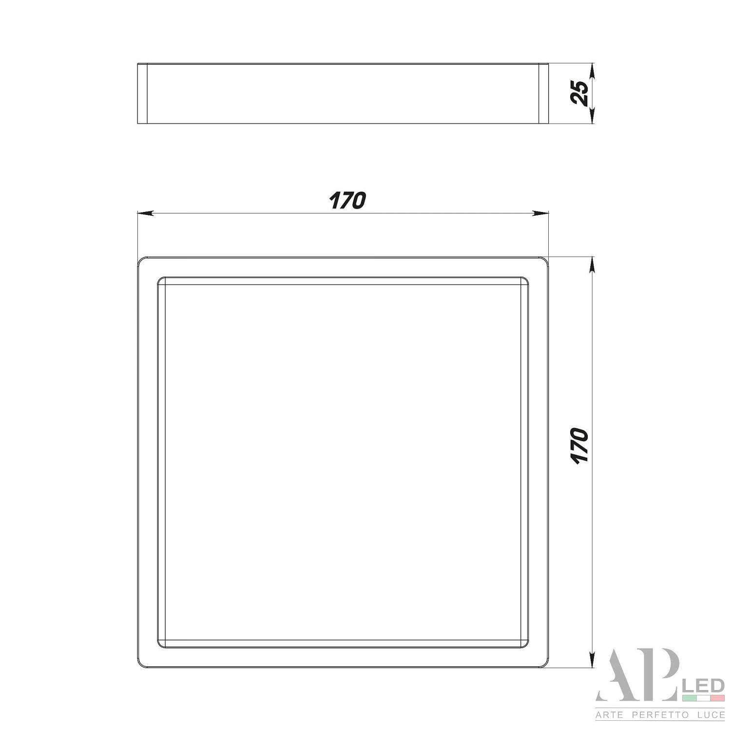 Светильник потолочный APL Led Ingrid 3322.LDF1604M/12W/4K