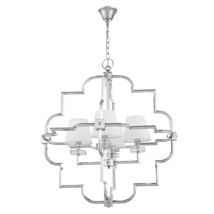 Подвесная люстра Lumina Deco Baltimore LDP 8020-4 CHR+WT