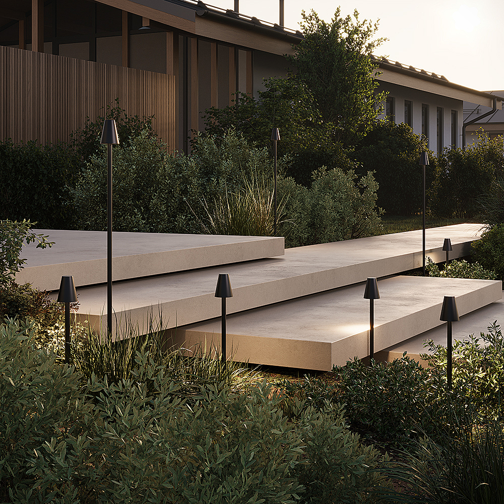 Уличный наземный светильник Maytoni Cane O504FL-L1B3K