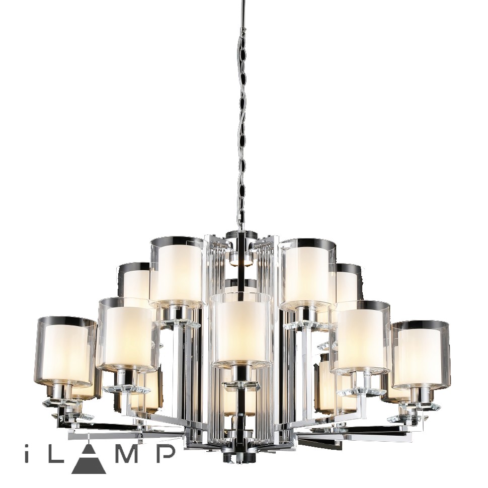 Подвесная люстра iLamp King RM6201-10+5 CR+CL