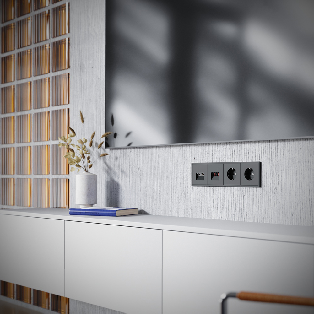 Розетка телевизионная Voltum S70 VLS060708