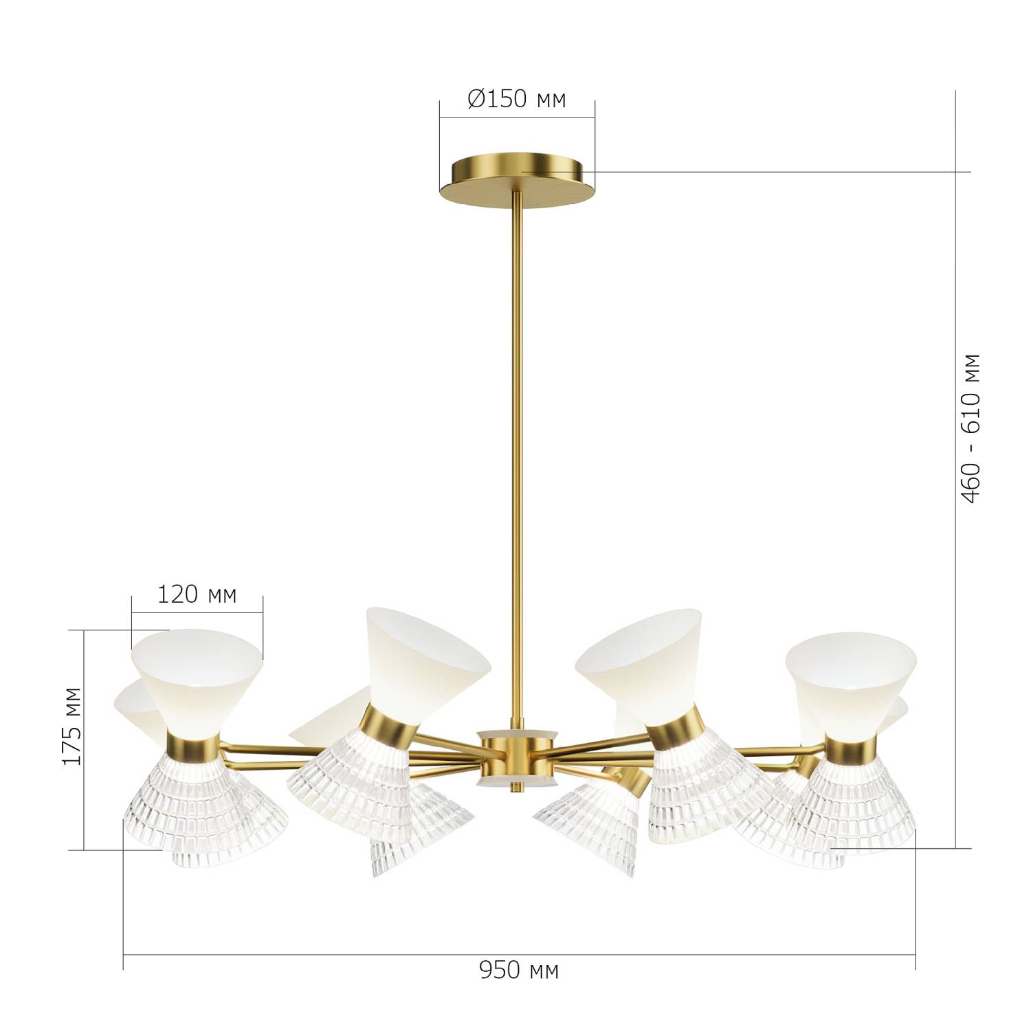 Люстра на штанге ST Luce Spirit SL2004.313.12 Люстра на штанге ST Luce Spirit SL2004.313.12