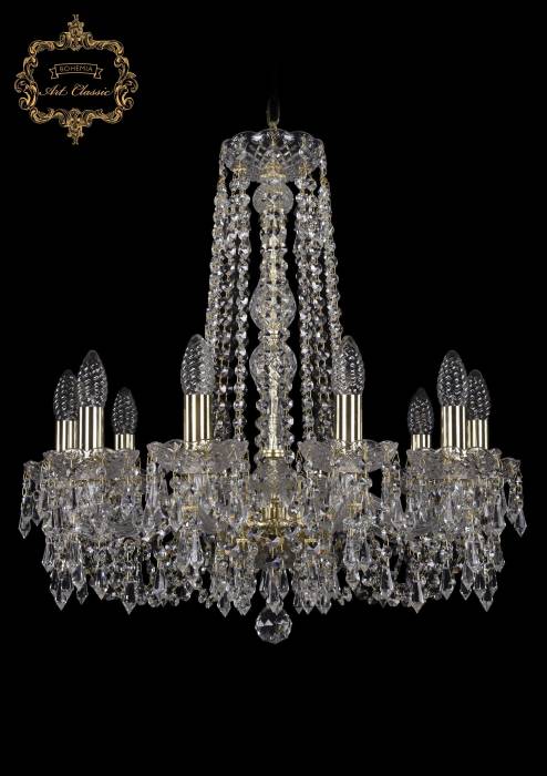 Подвесная хрустальная люстра 11.23 Art Classic 11.23.10.200.h-59.Gd.Dr