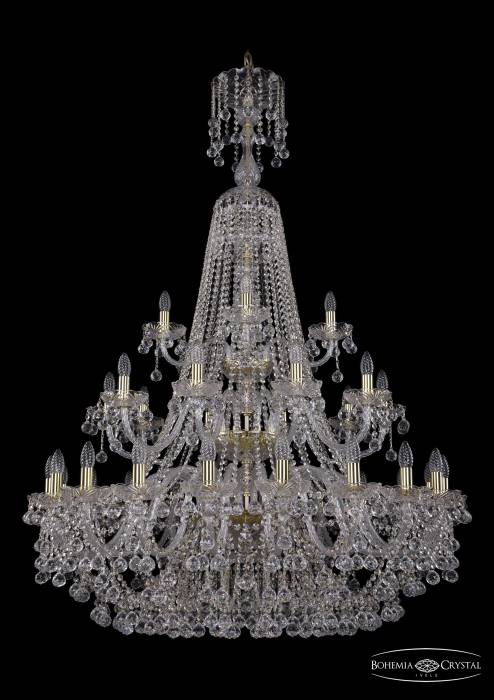 Подвесная хрустальная люстра 1409 Bohemia 1409/20+10+5/400/XL-159/3d G