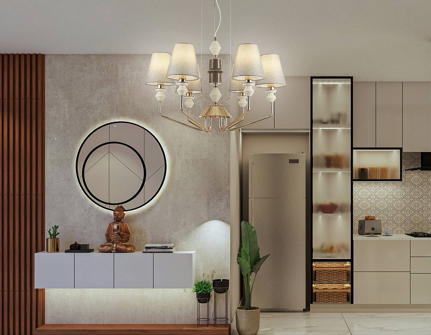 Подвесная люстра Ambrella Ceramo Classic LH75401