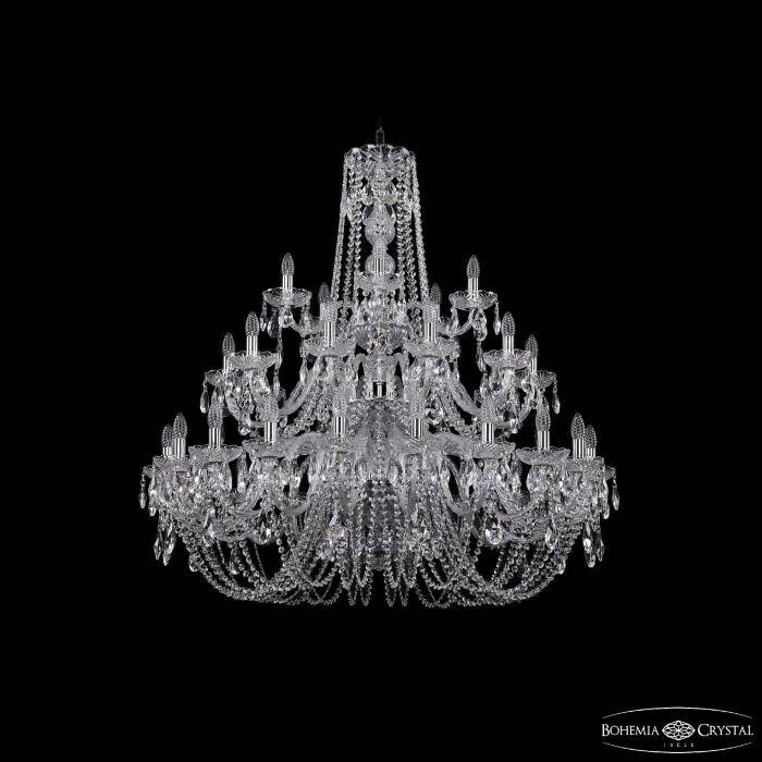 Подвесная хрустальная люстра 1402 Bohemia 1402/20+10+5/400/3d Ni