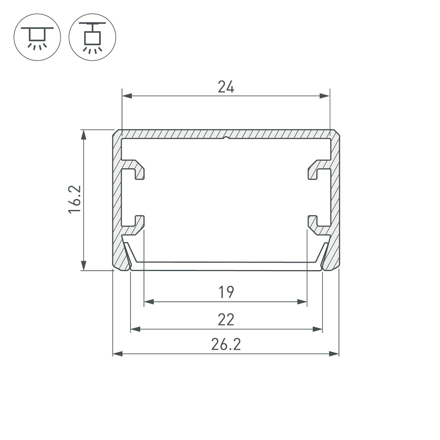 Профиль Arlight Pls-Lock 044807