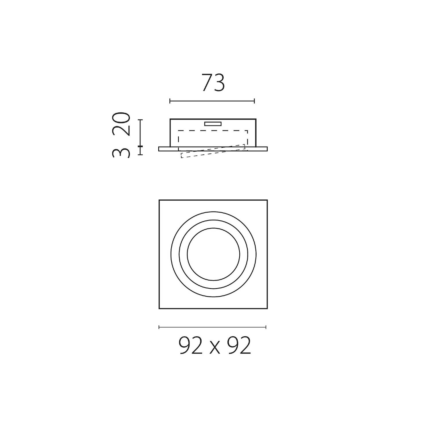 Встраиваемый светильник Lightstar Singo Base 011615