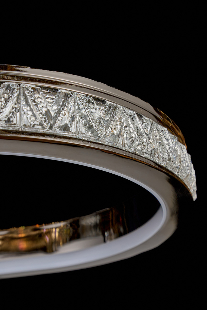 Подвесная люстра LEON Aida LE7707/1050L Black Chrome