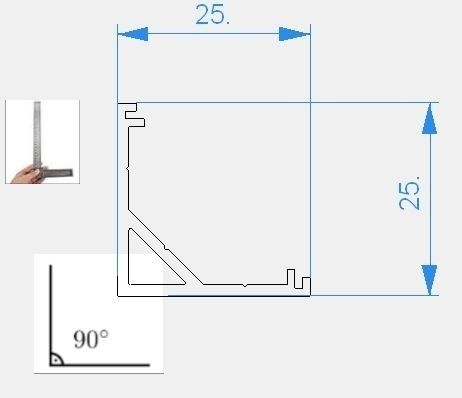 Профиль угловой Deko-Light AV-03-12 970438