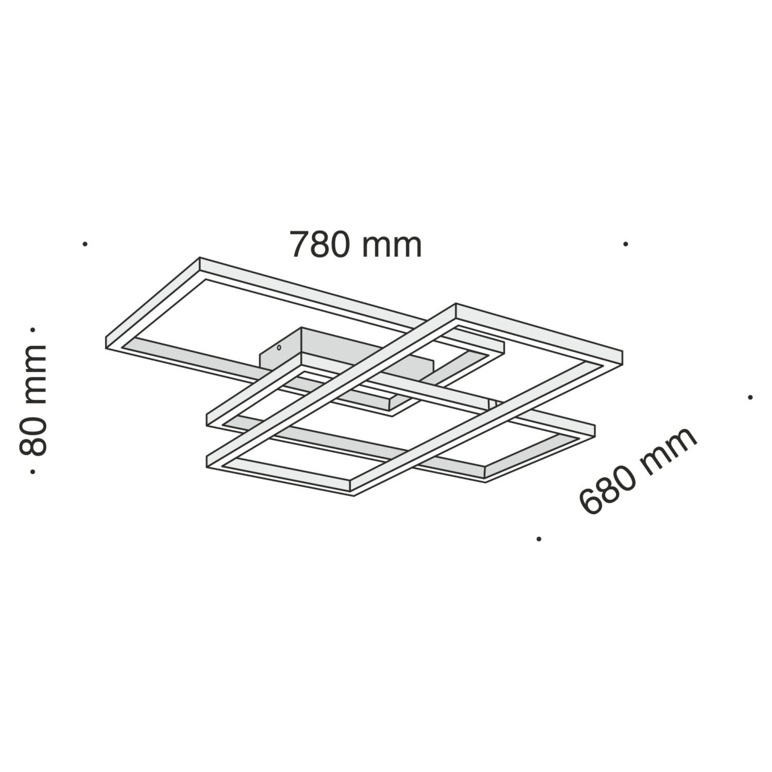Потолочная светодиодная люстра Line Maytoni MOD015CL-L80B4K
