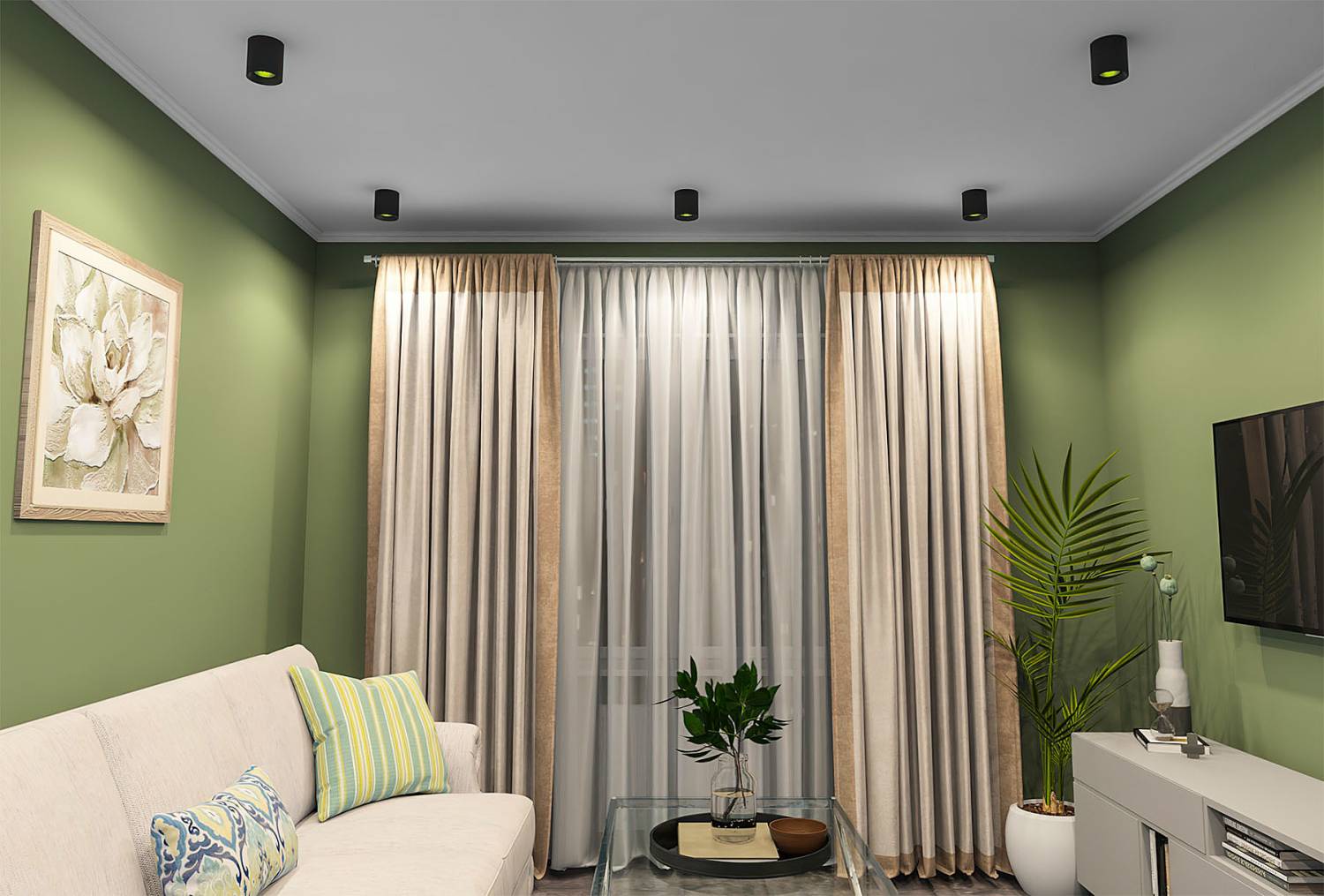 Накладной светильник Denkirs Dk3020Bgr DK3090-BK+GR