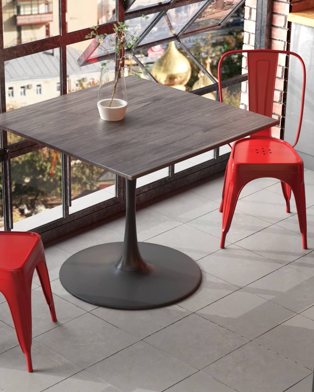 Обеденный стул Stool Group Tolix YD-H440B LG-03