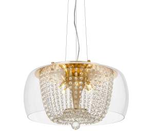 Подвесная люстра Lumina Deco DISPOSA LDP 7018-500 PR+F.GD