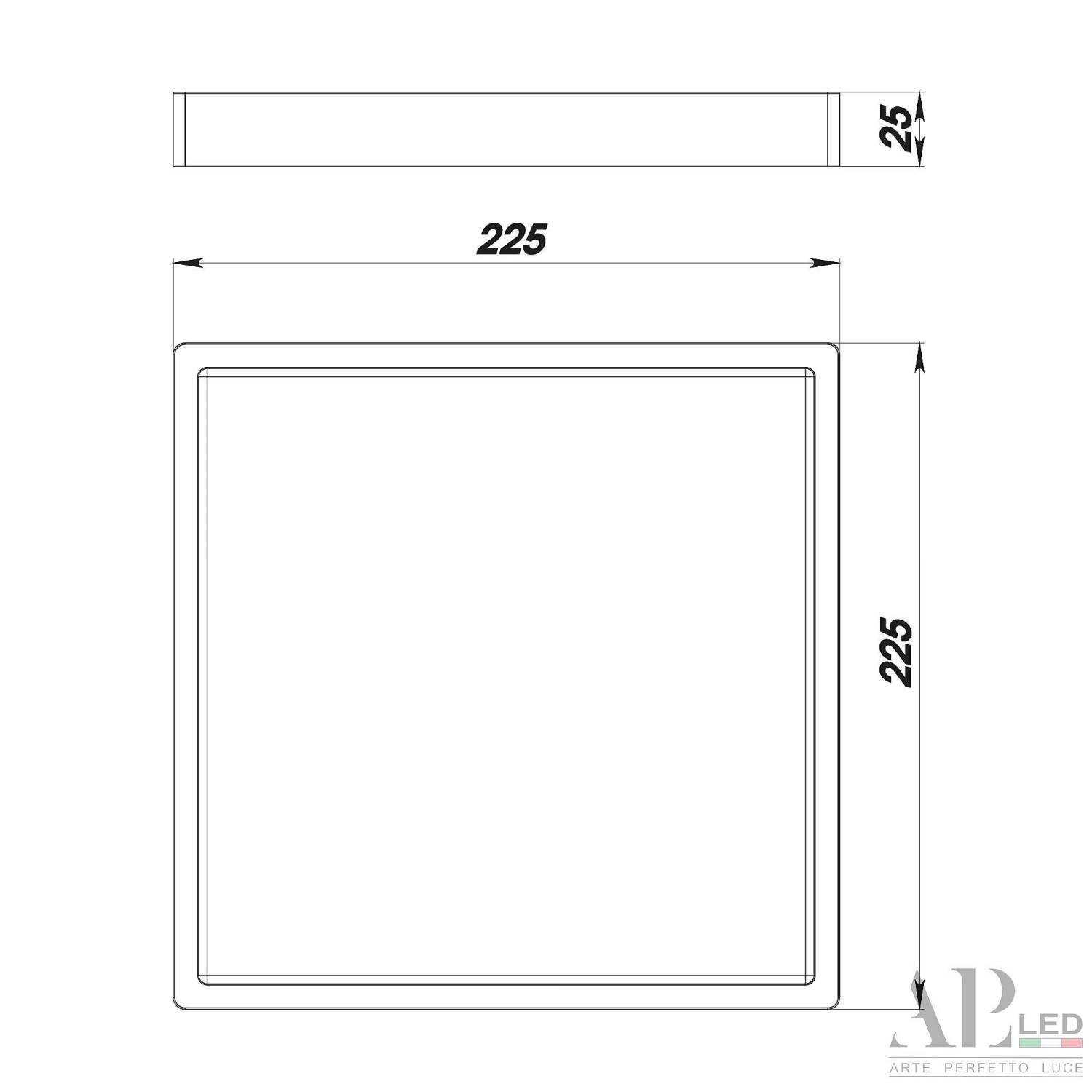 Светильник потолочный APL Led Ingrid 3322.LDF2004M/18W/6K