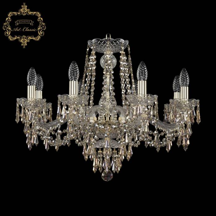 Подвесная хрустальная люстра 11.23 Art Classic 11.23.8.240.Gd.Dr.R801