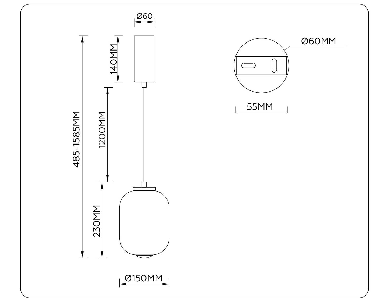 Светильник подвесной Ambrella Modern LH11031