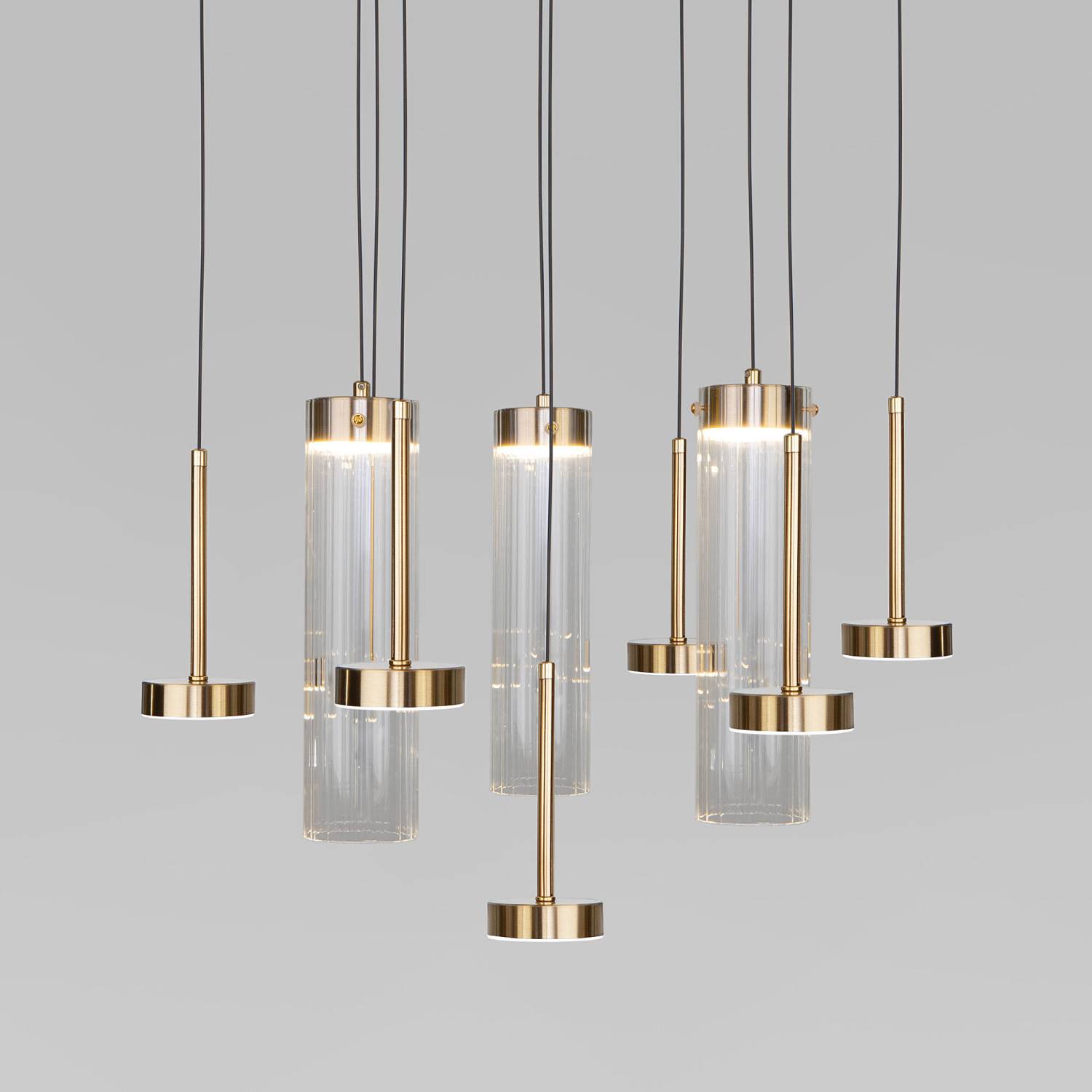 Светильник подвесной Eurosvet Quarzo 301102 LED латунь