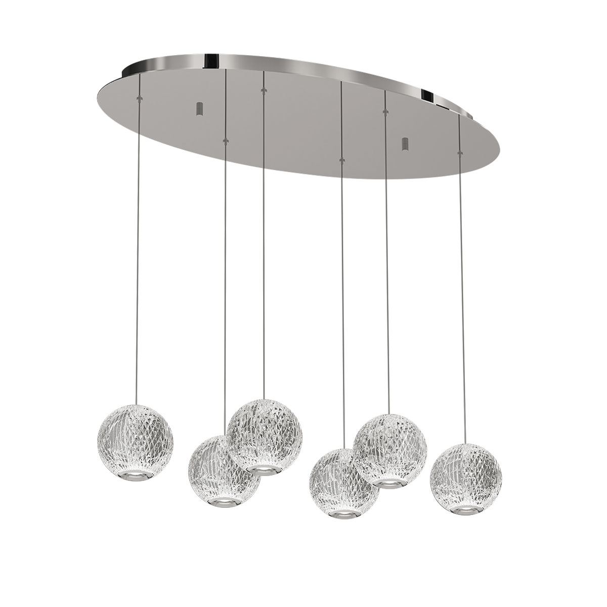 Светильник подвесной Delight Collection Elliot Diamante MD20001012-6A chrome Светильник подвесной Delight Collection Elliot Diamante MD20001012-6A chrome