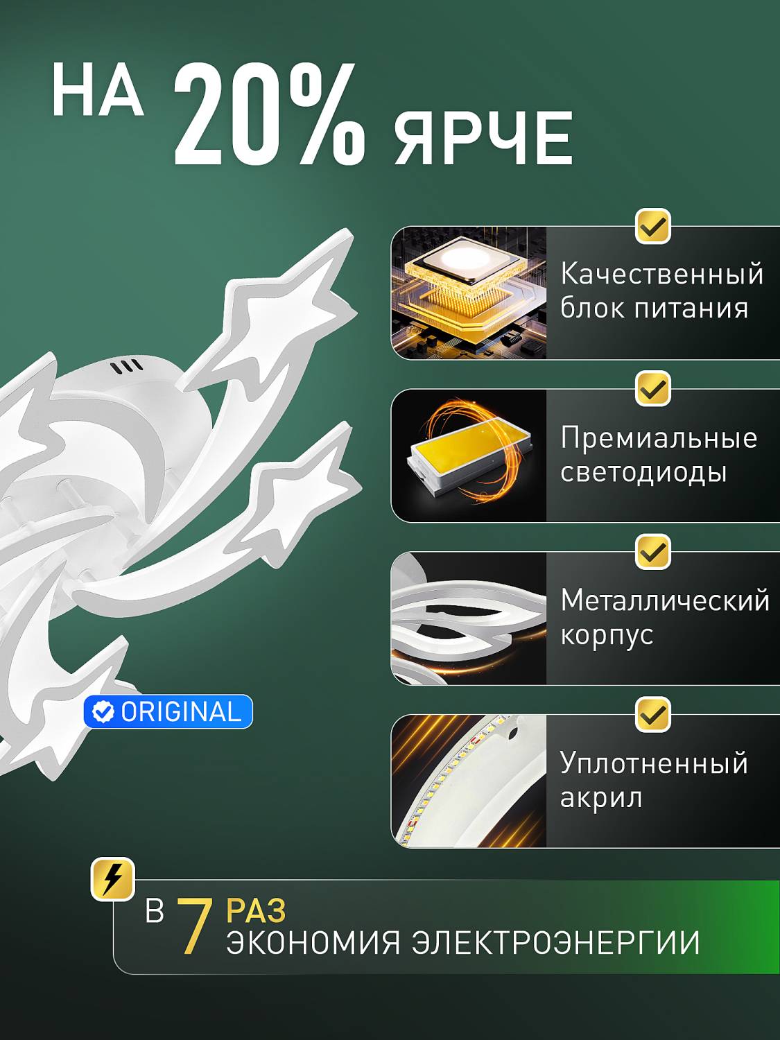 Потолочная люстра Natali Kovaltseva Star Ii LED LAMPS 85011