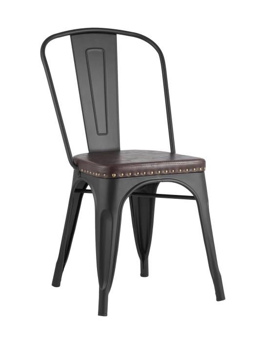 Обеденный стул Stool Group Tolix Soft LF818C MATTE BLACK 3474+PU7005