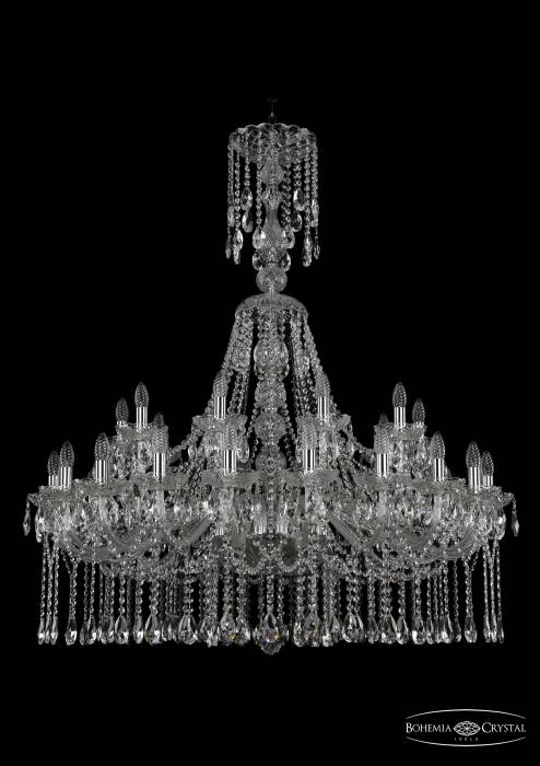 Подвесная хрустальная люстра 1413 Bohemia 1413/20+10/400/XL-130 Ni