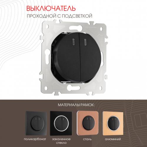 Выключатель Arte Milano Am-202 202.33-2.black