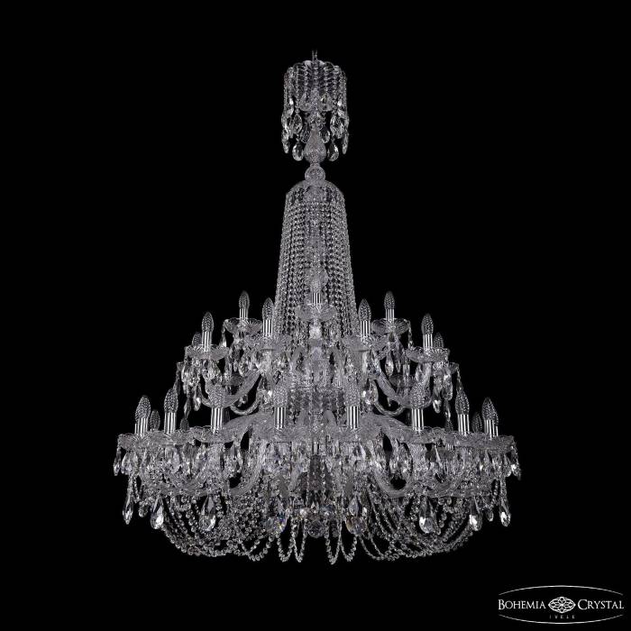 Подвесная хрустальная люстра 1402 Bohemia 1402/20+10+5/400/XL-160/2d Ni