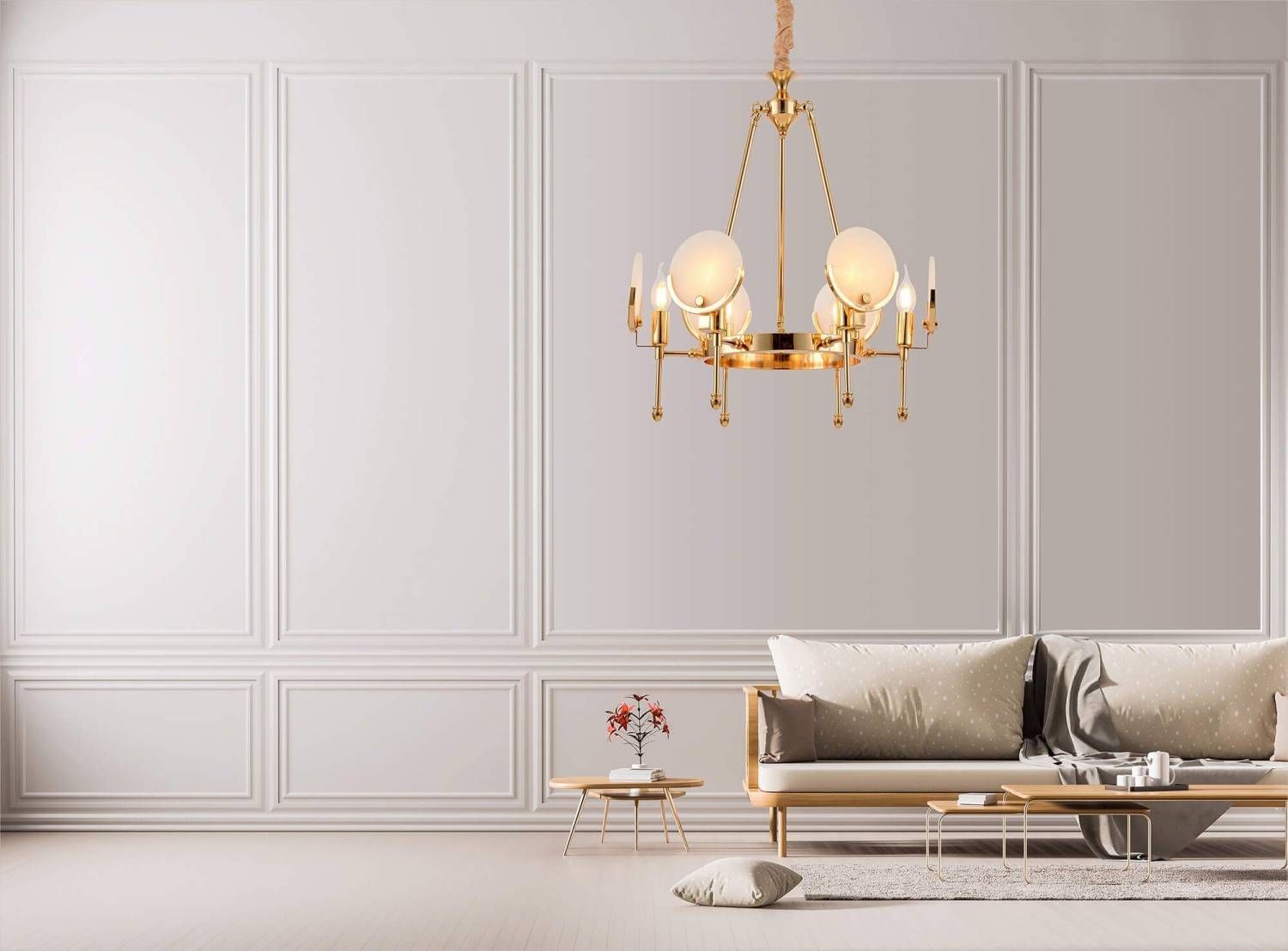 Подвесная люстра Lumina Deco Montego LDP 8010-6 F.GD