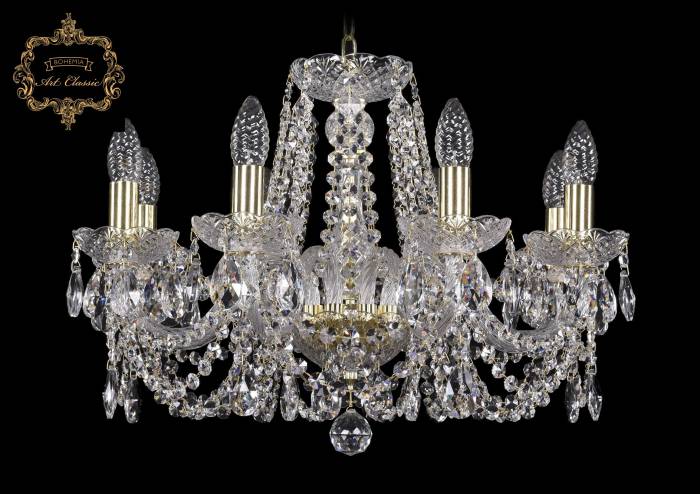 Подвесная хрустальная люстра 11.11 Art Classic 11.11.8.195.Gd.Sp