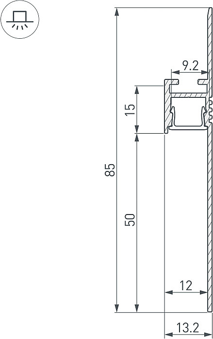 Профиль Arlight Arh-Plintus 052662