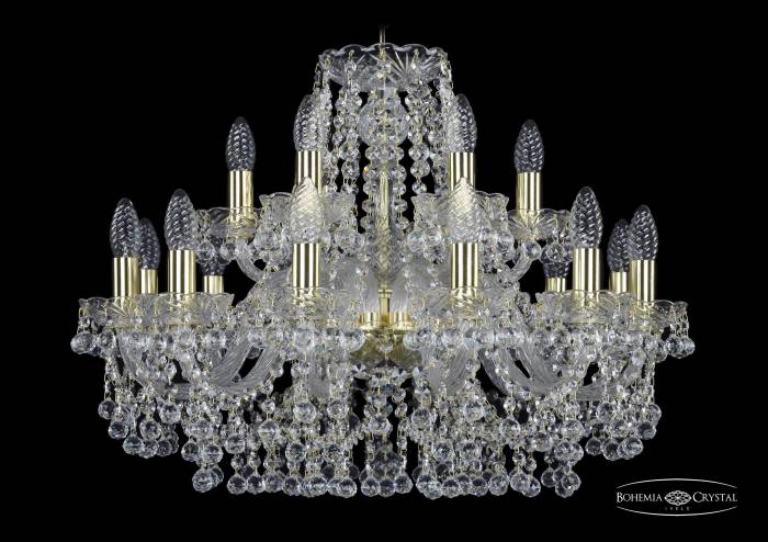 Подвесная хрустальная люстра 1409 Bohemia 1409/12+6/240 G