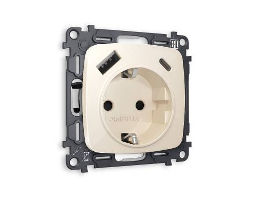 Розетка Ambrella Volt OMEGA MO310010