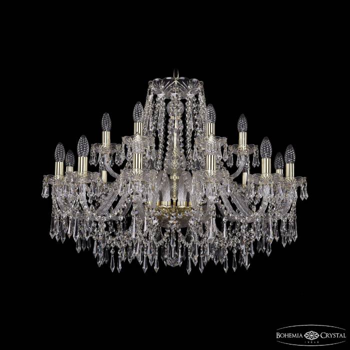Подвесная хрустальная люстра 1403 Bohemia 1403/12+6/300 G