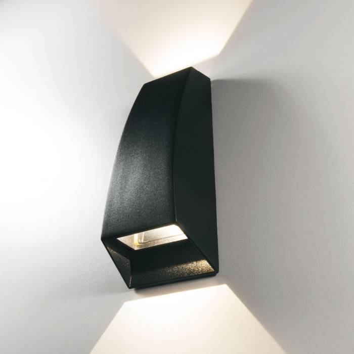 Уличный настенный светильник Elektrostandard 1016 1016 TECHNO черный