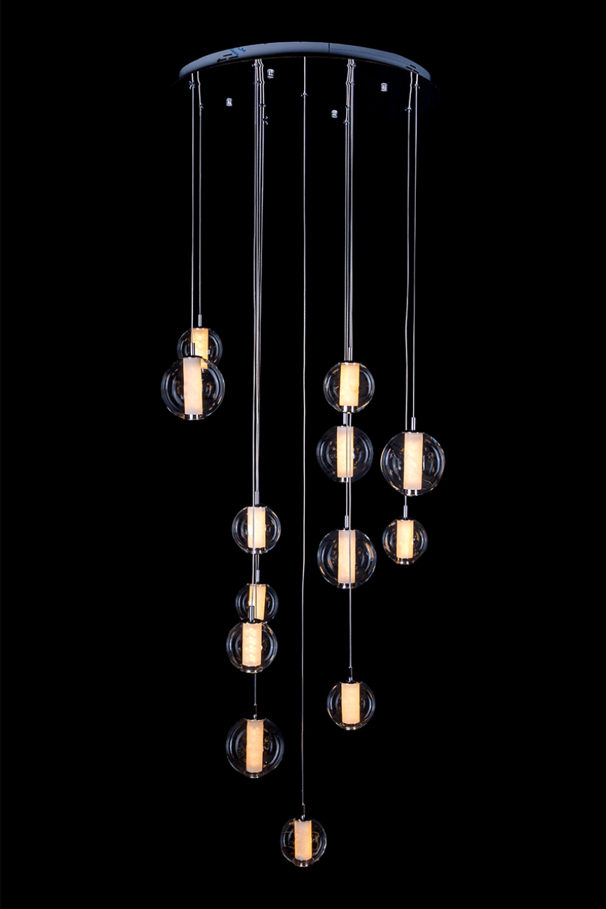 Люстра каскадная LEON Aurore LE7703/13 Chrome