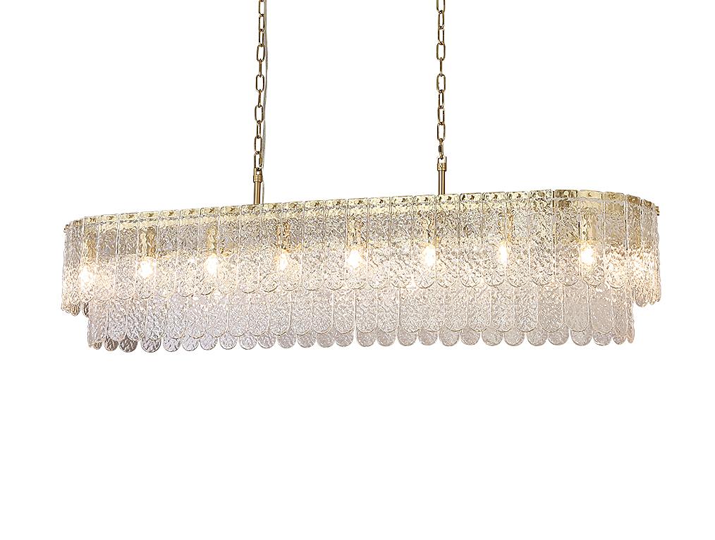 Подвесная люстра Newport Daisy 8370/140 C oval brass