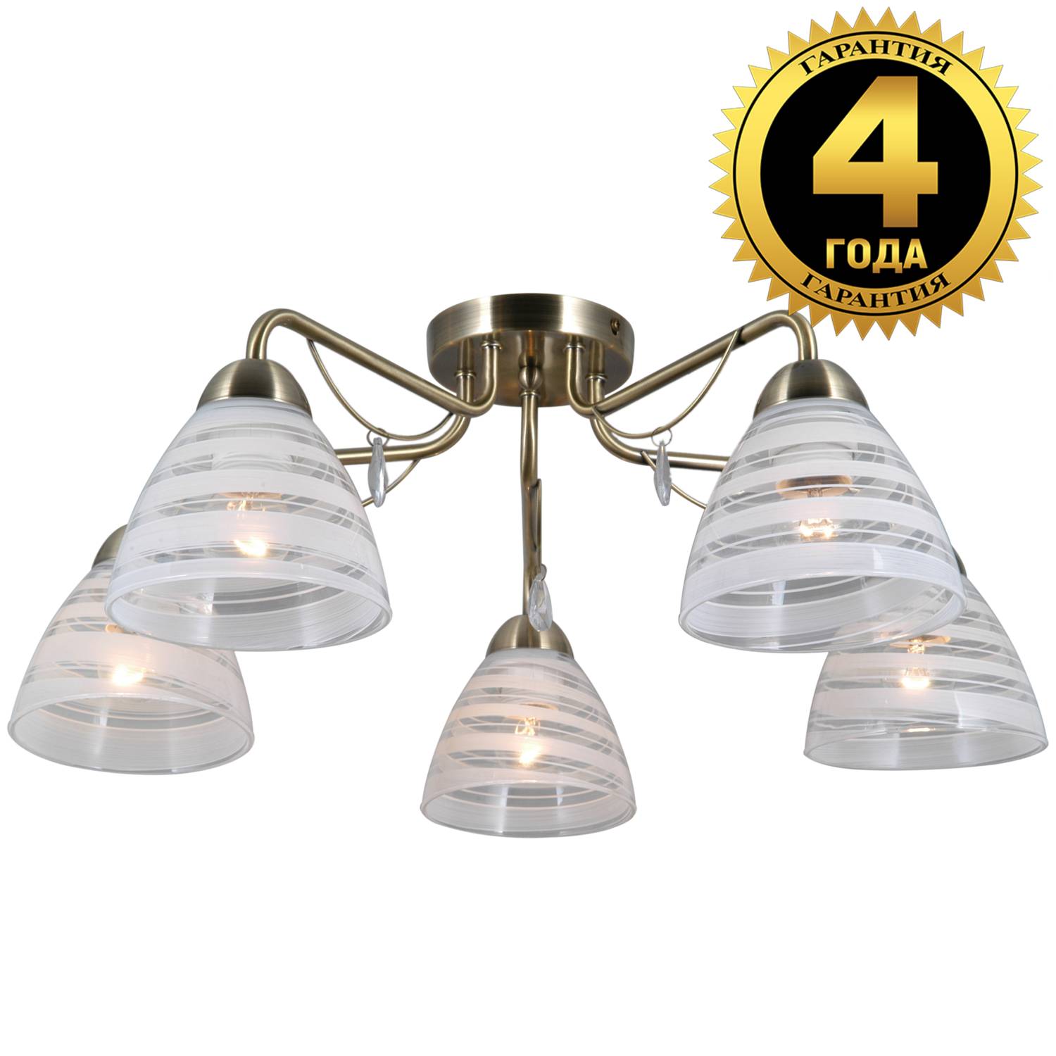 Потолочная люстра Natali Kovaltseva 76053 76053/5C ANTIQUE