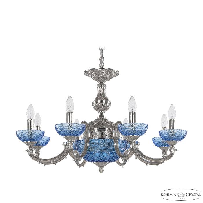 Подвесная люстра Bohemia 7209 72209P/8/210 Ni P Aquamarine/M-1F