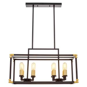 Люстра на штанге Lumina Deco Waldorf LDP 1140-8 BK+MD