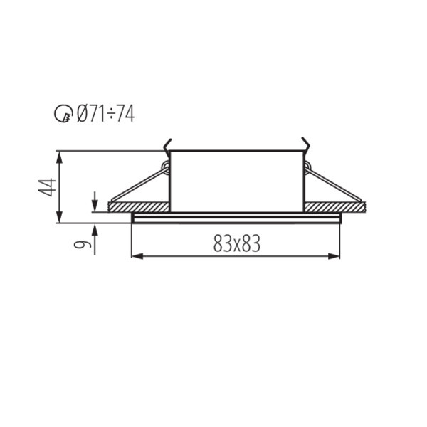 Встраиваемый светильник Kanlux Qules 26307