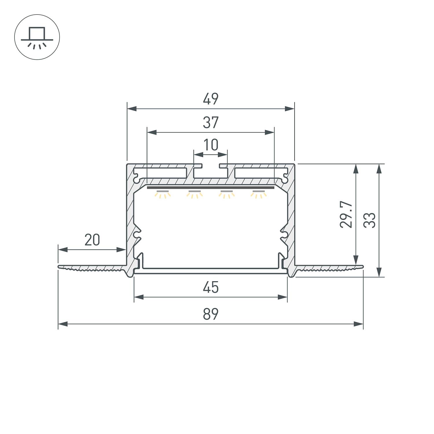 Профиль Arlight Sl-Linia 059471