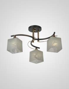 Потолочная люстра Мелодия Света Cube P5535-3 BK+GD 000029940