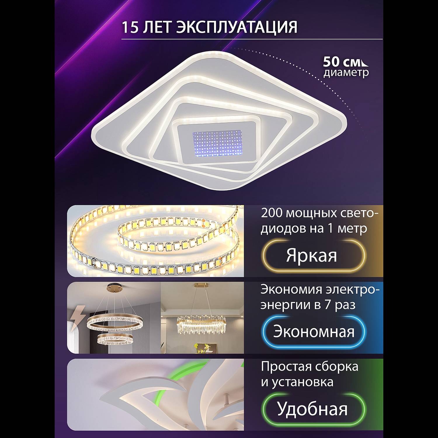 Потолочная люстра Natali Kovaltseva Palace LED LAMPS 81112/4C